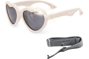 Maesy Gafas de Sol para Bebé, 0-2 Años, Protección Polarizada UV400, Montura Flexible y Blanda, Cinta Elástica Ajustable, Gafas de Sol Seguras y Cómodas para Bebés, Maes