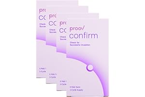 Proov PdG - Metabolita del progesterone “ Test | Pacchetto 4 Cicli | Funziona alla grande con i test di ovulazione | 18 strisce reattive PdG