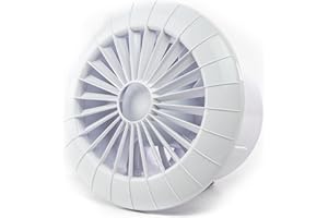 airRoxy Lüfter Raum Wand oder Decke innen Ventilator Kleinraum WC Bad Küche Kugellager 100mm 10 cm aRid