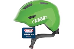 ABUS Smiley 3.0 children's helmet - bike helmet with a low fit, child-friendly designs & space for a pigtail - for girls and boys