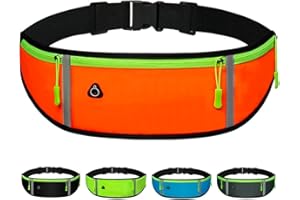 DORNNA® Ceinture Running Smartphone Homme et Femme, Sac Banane Sport de Course a Pied, Sport, Footing, Courir - Fitness Belt Bag pour Tous Les Telephones. (Orange)