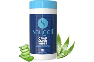 CPAP Mask Wipes av Snugell | Oscented | 100% mjuk bomull | Lint och alkoholfri | Hudsäker med aloe vera