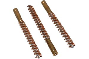 Flachberg Waffenreinigung Bronzebürste 22 lfb 223 5,5-5,6-5,56-222 Innengewinde 1/8'' 3 Stück Pistolen Gewehr Pflege