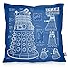 Produktbild VOID Dalek Blaupause Kissenbezug Kissenhülle Outdoor Indoor who Time Police Doctor Box Space dr TV, Kissen Größe:40 x 40 cm