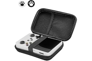 Fiorky Étui de Transport Rigide pour Miyoo Mini Plus/Anbrnic RG35XX/R36S/R35S résistant aux Chocs avec 2 Capuchons de Joystick, Sac de Rangement Portable Ant-Rayures rétro pour Console de