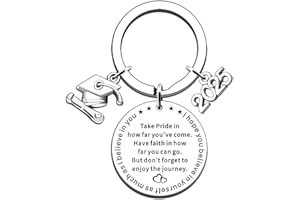 JMIMO 2025 Graduation Gifts for Her Him Graduation Keyring for Daughter Son Sister Best friend High School College Graduate Present