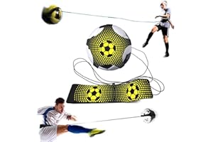 JYNVO Kit D'entraînement Entraîneur De Football Entraînement, Élastique Pour Entraînement, Pour Football Corde D'instructeur De Football Soleil Équipement De Pratique Réglable Pour Enfants Et Adultes