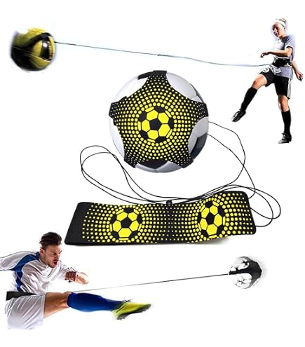 YHOTOGEA Entraîneur De Football Solo – Ceinture Réglable Pour Balles Taille 3/4/5, Néoprène, Pour Enfants Et Adultes – Cadeau Idéal Pour Jeunes Footeux