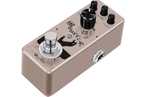 IOppWin Pure Boost 20dB+ Clean Boost Pedal - ±15dB 2-Band EQ, Metallgehäuse, True Bypass für Gitarre/Bass