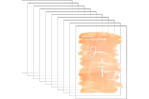 MINSHUXI 10 Hojas de Acrílico Transparente,2mm de Plexiglás Tablero de Dibujo,Ablero de Dibujo Transparente Cuadrado,para Dibujar, Marcos de Fotos，Letreros de Repuesto deCristal