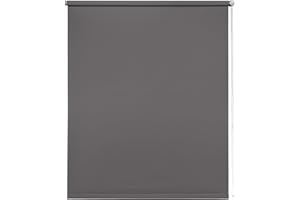 Thermal Blackout Blinds, Grey 115cm (45.27""), 165cm Drop - Blackout Roller Blinds For Inside and Outside Recess Fitting - Window Blinds of Multiple Colours and Sizes by New Edge Blinds