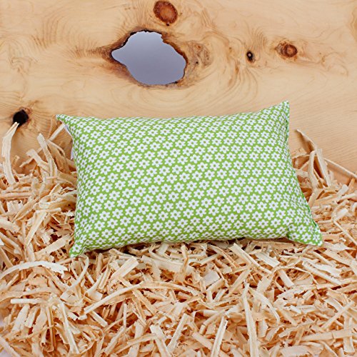 Hilfe bei Schlafstörrungen, Wetterfühligkeit und Kopfschmerzen. Zirbenkissen 20 x 30 cm, deutsche Handarbeit (Grün) - 3