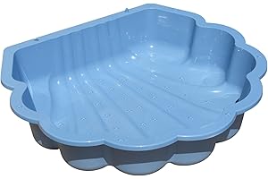 TikTakToo Sand & und Wassermuschel I Sandkasten ohne Abdeckung (1-teilig) (Pastell blau Sterne)