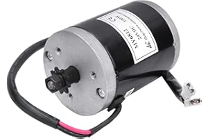 DAUERHAFT Motore a velocità Spazzolata, Motore Elettrico Spazzolato 25H Ruota dentata 24V 100W Motore, per Scooter Elettrico Go Kart Bicicletta E Triciclo Ciclomotore