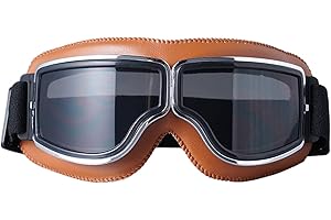 JDIEOQA Lunettes vintage coupe-vent pour moto Lunettes de casque Eyewears Accessoires de moto Facile à utiliser Protection de sécurité