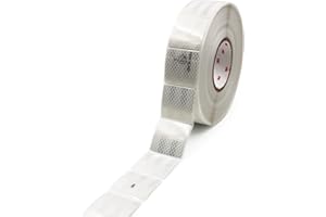 3M Diamond Grade 997S Konturmarkierung segmentiert für Planenaufbauten für LKW Anhänger Reflexfolie reflektierende Folie 52mm (8 Meter, Weiß)