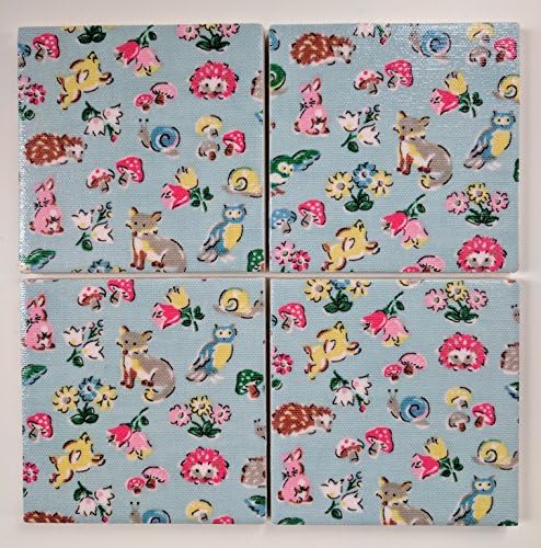 Ceramic Coasters in Cath Kidston Forest Friends