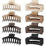 Zou.Rena haarspangen damen Dickes Haar, haarklammer groß 11cm, haarspangen mädchen claw clip haar klammern set 8 Stück Box Ve