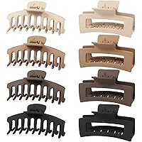 Zou.Rena haarspangen damen Dickes Haar, haarklammer groß 11cm, haarspangen mädchen claw clip haar klammern set 8 Stück Box Ve