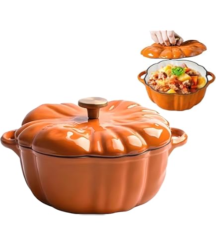 Casserole Vintage En Forme De Citrouille – Rétro, Sans Marque, Compatible Gaz/électrique