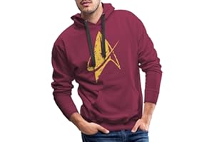 Spreadshirt Star Trek Discovery Delta Insignia Gold Men's Premium Hoodie