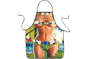 VemeFufu Tabliers de Etanche pour cuisine - Tablier drôle et sexy pour femmes hommes - Tablier pour Barbecue Fête - Tabliers de Oktoberfest - Tabliers de Idée Cadeau D'anniversaire de Noël pour Amis