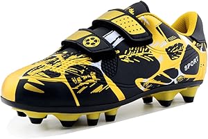 AQTDUAJ Fussballschuhe Kinder Fußballschuhe Jungen Mädchen Soccer Trainingsschuhe rutschfest Turnschuhe Unisex 28-37