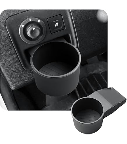 Kit Garniture Intérieur Voiture En Acier Inoxydable Pour Duster 2 II MK2 - Cache Bouton & Couvercle Porte-Gobelet - Décoration Tableau De Bord