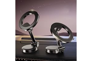ECVV Magnetic Phone Holder for Car Fits MagSafe Car Mount, 360° Rotation Car Mount Hands Free Dashboard Mobile Holder, Fit for iPhone 12-15 & All Phones