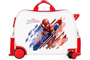 Marvel Spiderman Geo Kinder-Koffer Rot 50x38x20 cms Hartschalen ABS Kombinationsschloss 34L 2,1Kgs 4 Räder Handgepäck