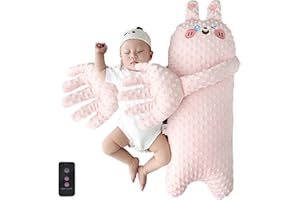 LUKIUP Kaninchen Baby Putting Kissen, Beruhigendes Werkzeug Kissen mit Rote-Bohnen Wärmekissen, Plüschförmiger interaktiver Kissens