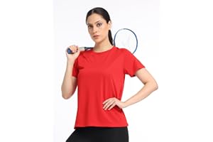Pump'd Women's Half Sleeve T-Shirt - Athleisure Women's s Fashion Workout Top for Women & Girls | Lightweight Activewear for Running, Sports & Gym - Lightweight, Anti-Odor, Dry Tech, Ultra Soft Seams