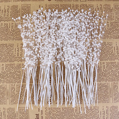 ROSENICE 100pcs ABS Perle Sticks Braut Hochzeit Dekoration - 4