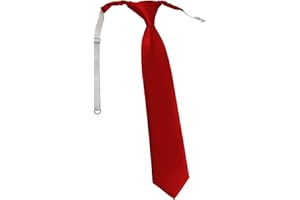 TigerTie Corbata infantil en monocolor, preatada con goma elástica