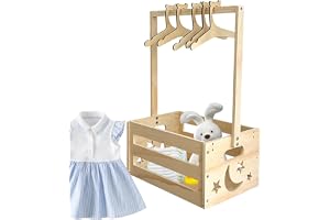 Baby Shower Crate Med 5 Galgar, Träkassalåda, Förvaring Korg Till Vardagsrum Familjesamling Födelsedagsfest