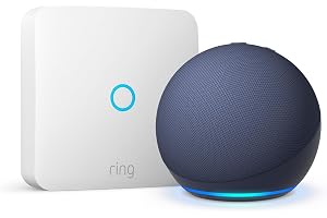 Ring Intercom + Echo Dot (Última generación), Azul marino, abre el portal con la voz a través de Echo Dot , con Acceso Anticipado a Alexa+