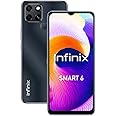 Infinix Smart 6, 2+32GB, Polar Black, Sim Free Unlocked Smartphone, 6.6” HD+ Display, Mega 5000mAh Battery, Fingerprint + Face Unlock, 2 Year Warranty
