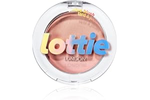 Lottie London Ombré Blush in Serene, Lightweight & High Pigmented Powder Blusher for a Healthy Flush of Natural, Buildable Color