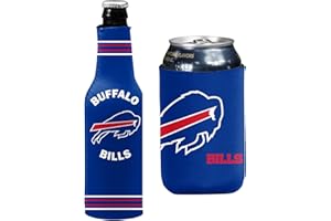 KOLDER Football Can & Bottle Holder Insulator Beverage Huggie Cooler (Buffalo Go Blue (Bills))
