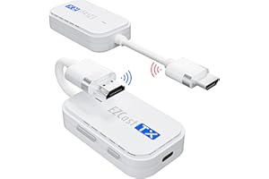 KCEVE Wireless HDMI Transmitter and Receiver, bezprzewodowy przedłużacz HDMI Camgeet Oglądaj filmy, programy i telewizję na żywo w rozdzielczości 1080p HD, z laptopów, komputerów osobistych po projektory HDTV w promieniu 30 m Do kina domowego, biura, konferencji, gier