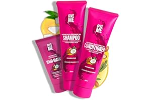 Give Me Cosmetics, Shampoo and Conditioner Sets, with Hair Mask, Coconut & Argan Oil, for Dry Damaged, Paraben Free, Haircare Gift Set for Teenage Girls Women
