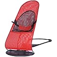 Show Love Baby Bouncer Balance Alloy Bassinet Folding Crib Cradle, YY118, Red