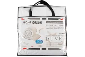 Homescapes - Piumino naturale, per letto da bambino, prodotto di lusso, 120 x 150 cm. Piumino e piume d'oca di qualità superiore, 350 gm²