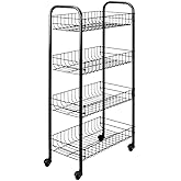 Scaffaletto Metaltex Siena A 3 Piani Con Ruote - Mobile Practico Per Cucina O Casa - Foto 10