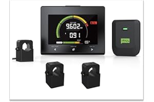 Efergy E-Max Display Kit - Three 3 Phase energy meter No Wi-Fi Required. Easy Install. Downloadup to 2 years data from portable display.