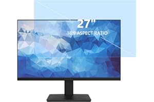 Koelaa Anti Blaulichtfilter 27 Zoll für 16:9 Seitenverhältnis Monitor, Blaulicht Blockierende Displayschutz, Anti Blendschutz Displayschutz, Augenschutz, Abnehmbarer Displayschutzfolie-27 (16:9)
