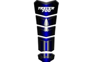 Motorcycle Tank Pad Tankpad Protector 3D Gel Protection compatible with YAMAHA Tracer 700 (Blue)
