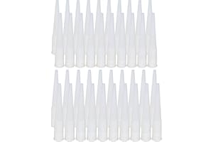 JinYu Prolunga per pistola per calafataggio in plastica per pistola per calafataggio, applicatore per ugelli per calafataggio, facile da usare, bianco (40)