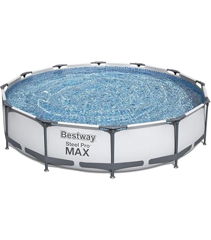 Intex Prism Frame Oval Pool Set – 610x305x122 Cm, Mit Filterpumpe, Leiter & Abdeckung