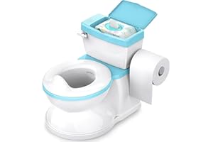 ASENME-BABYBOND Kindertopf für Babys und Kinder mit Spülgeräusch Kindertöpfchen (Blau)